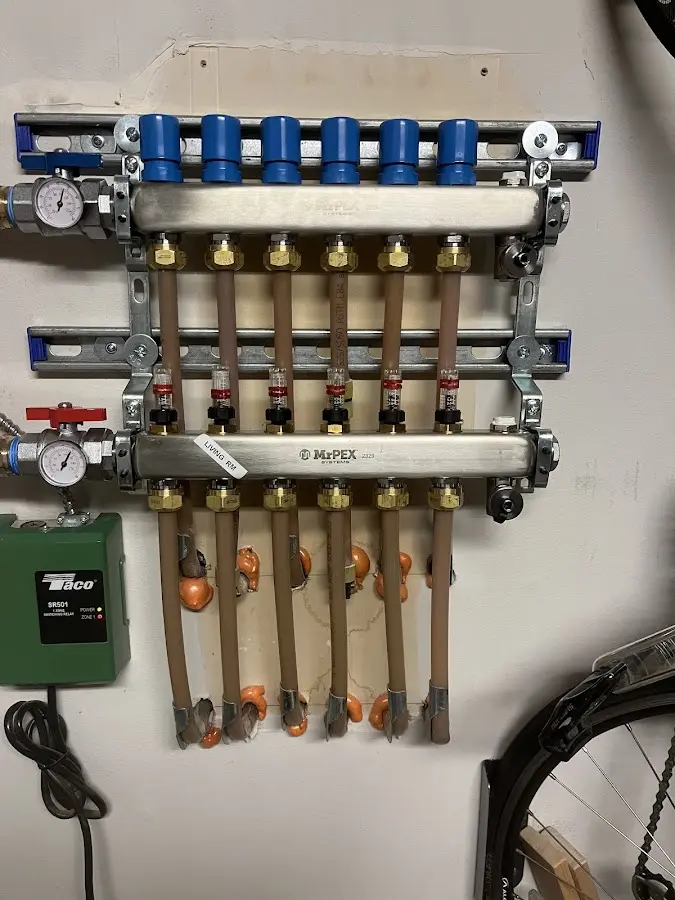 Plumber performing Gas Line Installation at a residential property in Bordentown